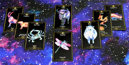 using the cosmic animal deck with others