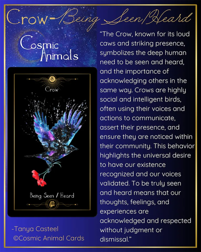 crow raven meaning oracle card tarot